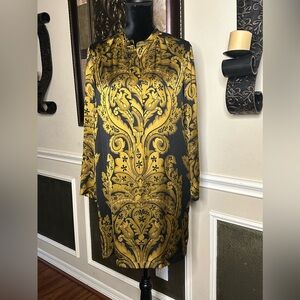 Joe Fresh l Black and Gold l Long Sleeve l Dress l XS